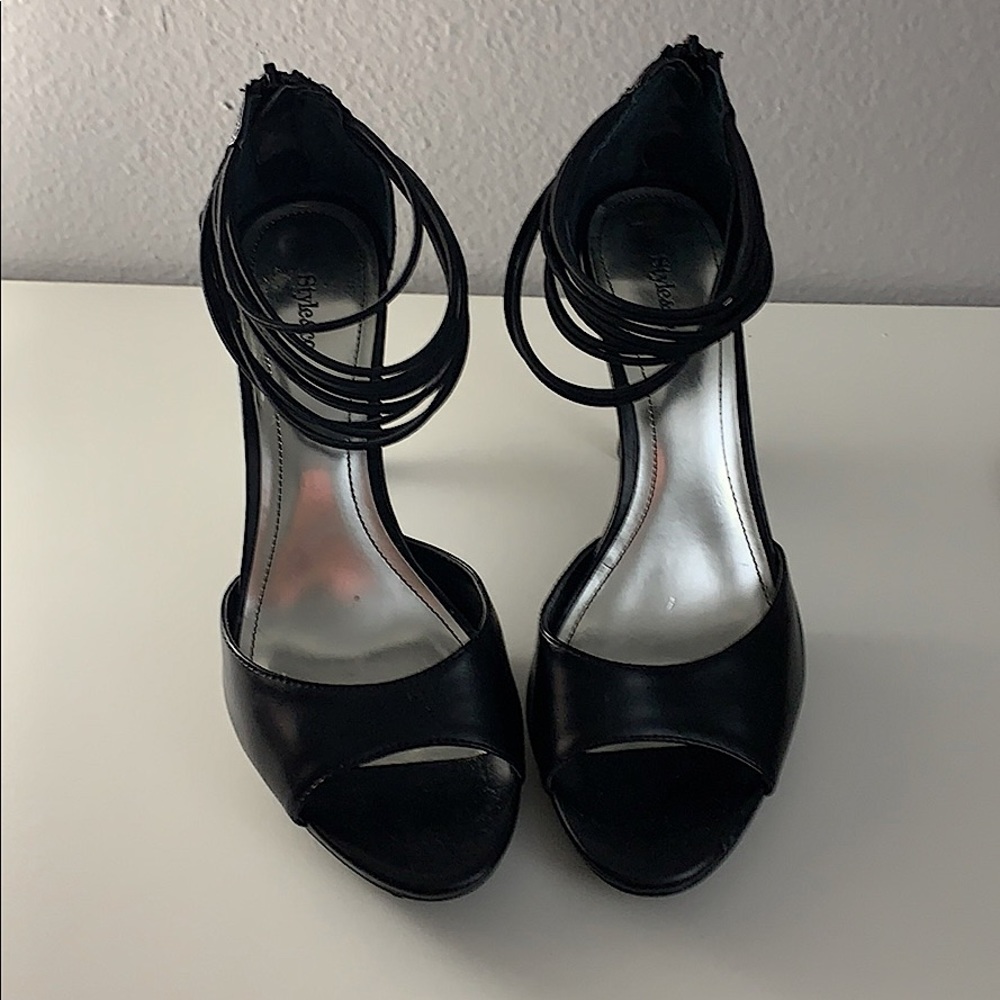 Black Strappy Heels